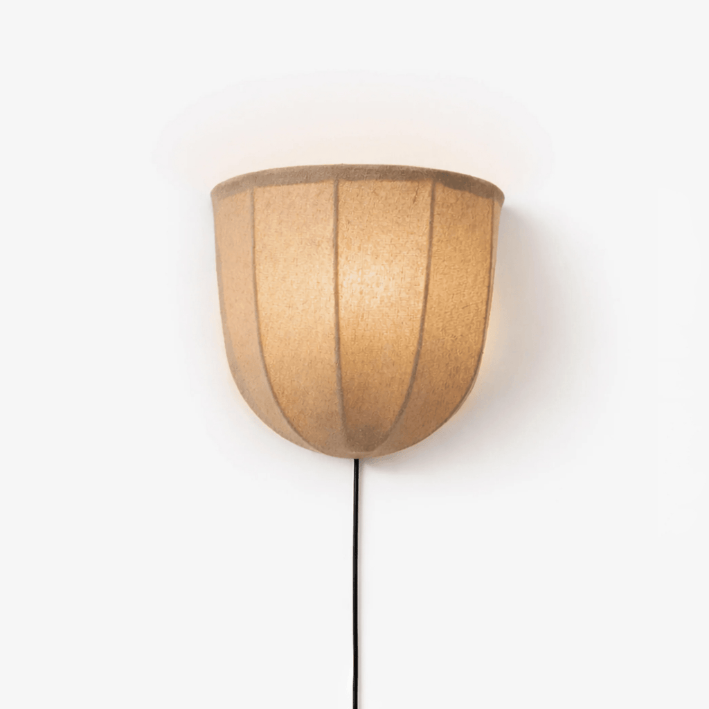 Linen Wall Sconce Plug-In — Wall Sconce | Maison Monashee