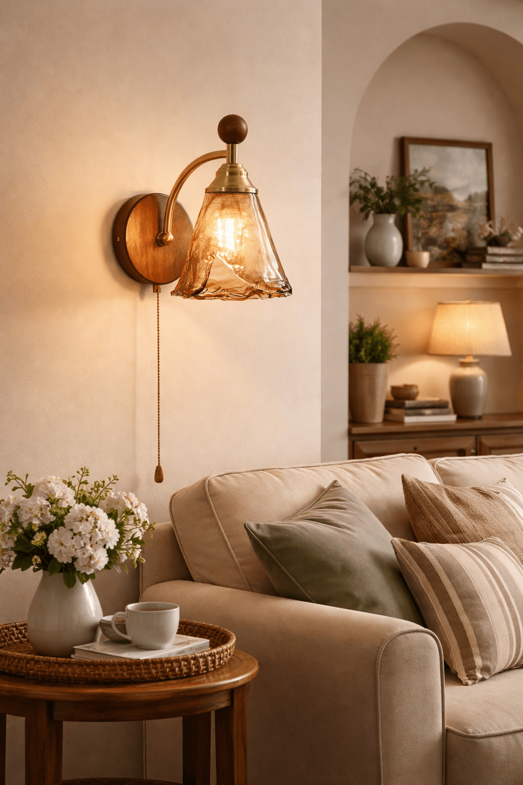 Glass Wall Sconce Lighting — Wall Sconce | Maison Monashee — view 15