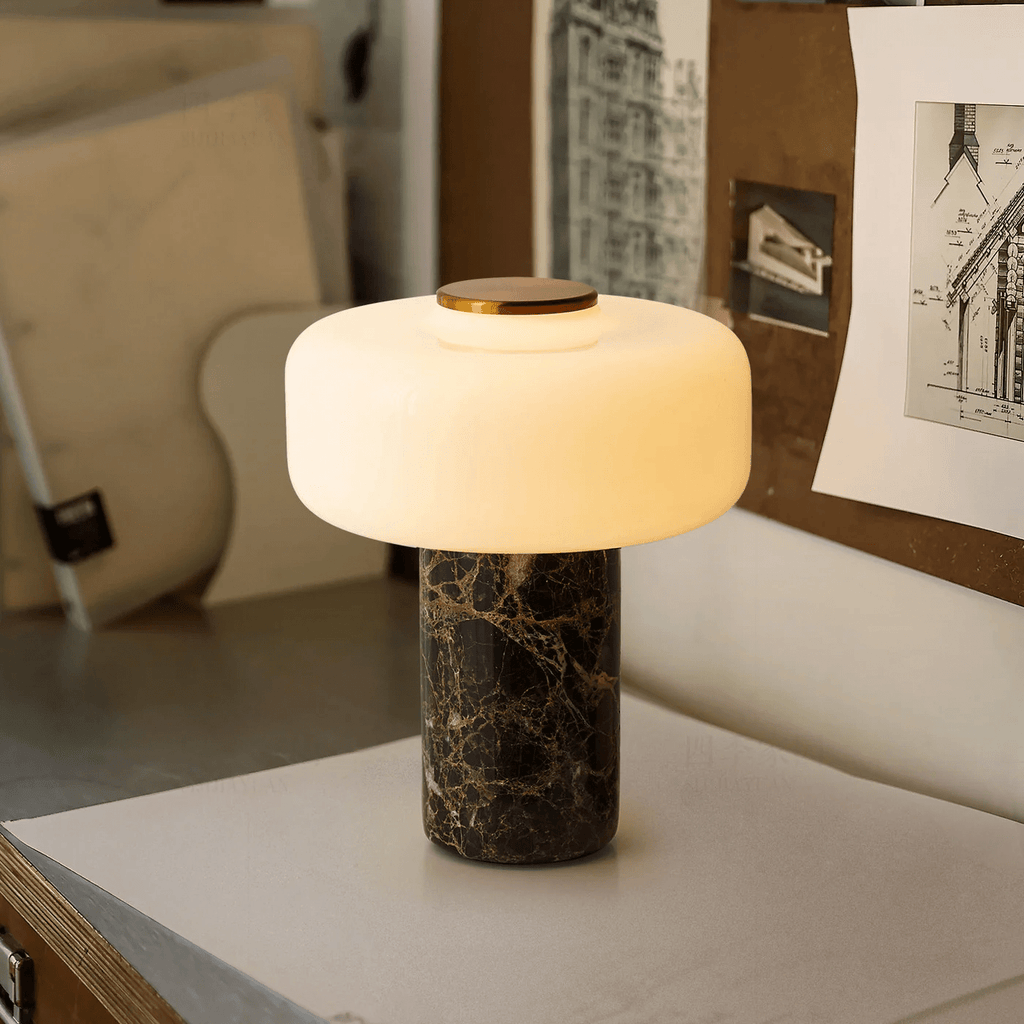 Opal Glass Table Lamp — Table Lamp | Maison Monashee — view 2