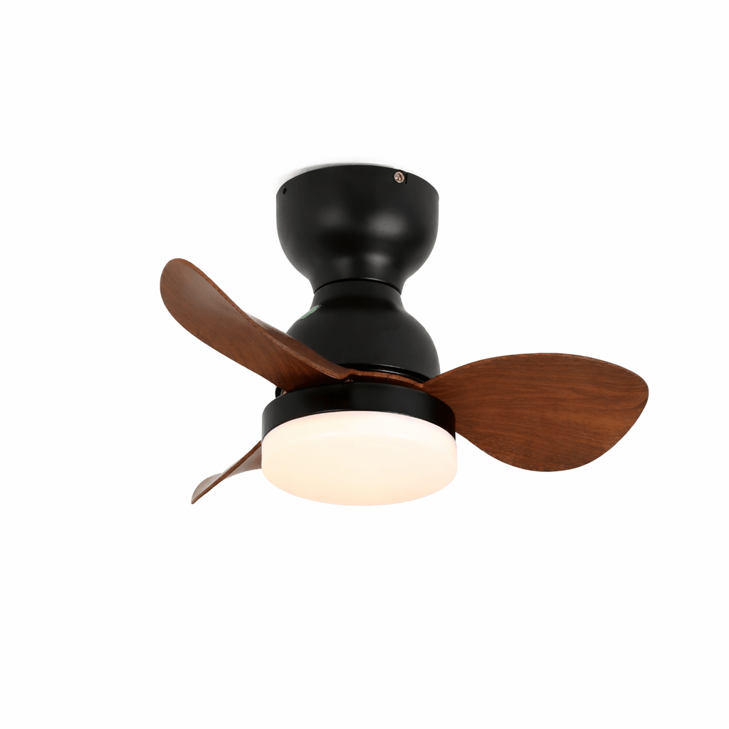 Black Flush Mount Ceiling Fan — Ceiling Fan | Maison Monashee — view 14