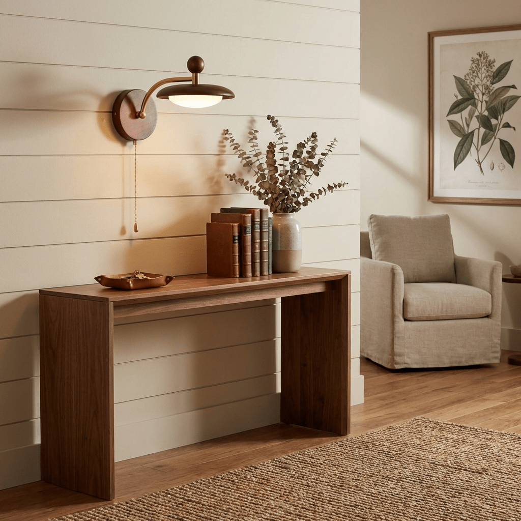Gold Wall Light with Switch — Wall Sconce | Maison Monashee — view 3