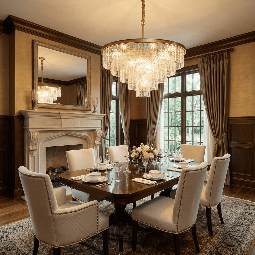 Round Drum Chandelier — Chandelier | Maison Monashee — view 2