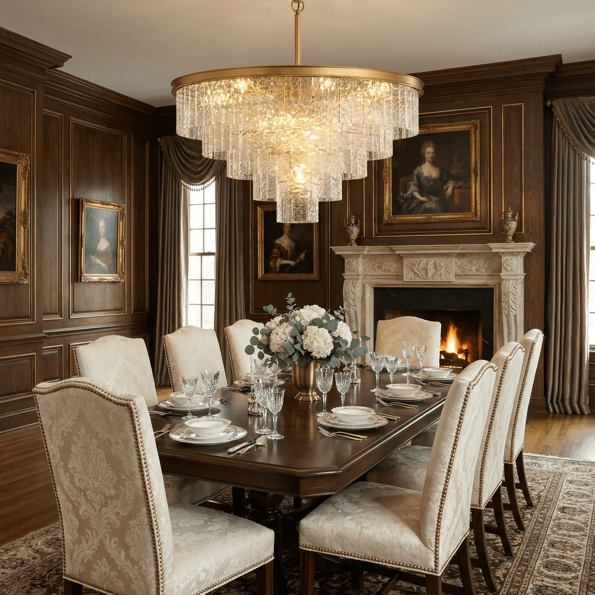 Round Drum Chandelier — Chandelier | Maison Monashee — view 3