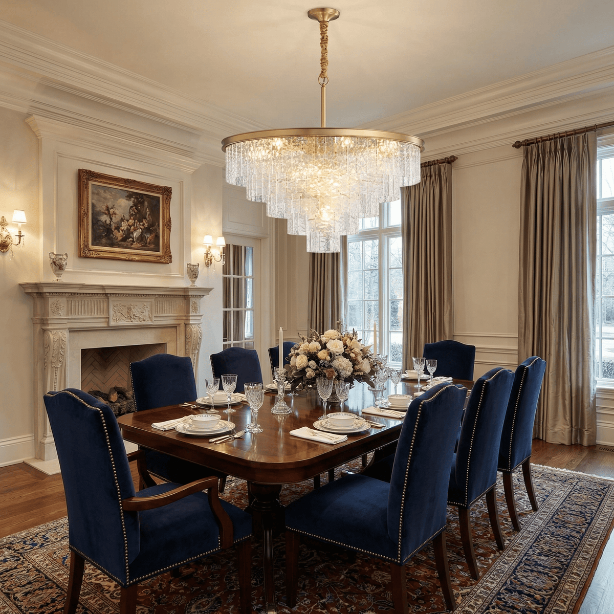Round Drum Chandelier — Chandelier | Maison Monashee — view 4