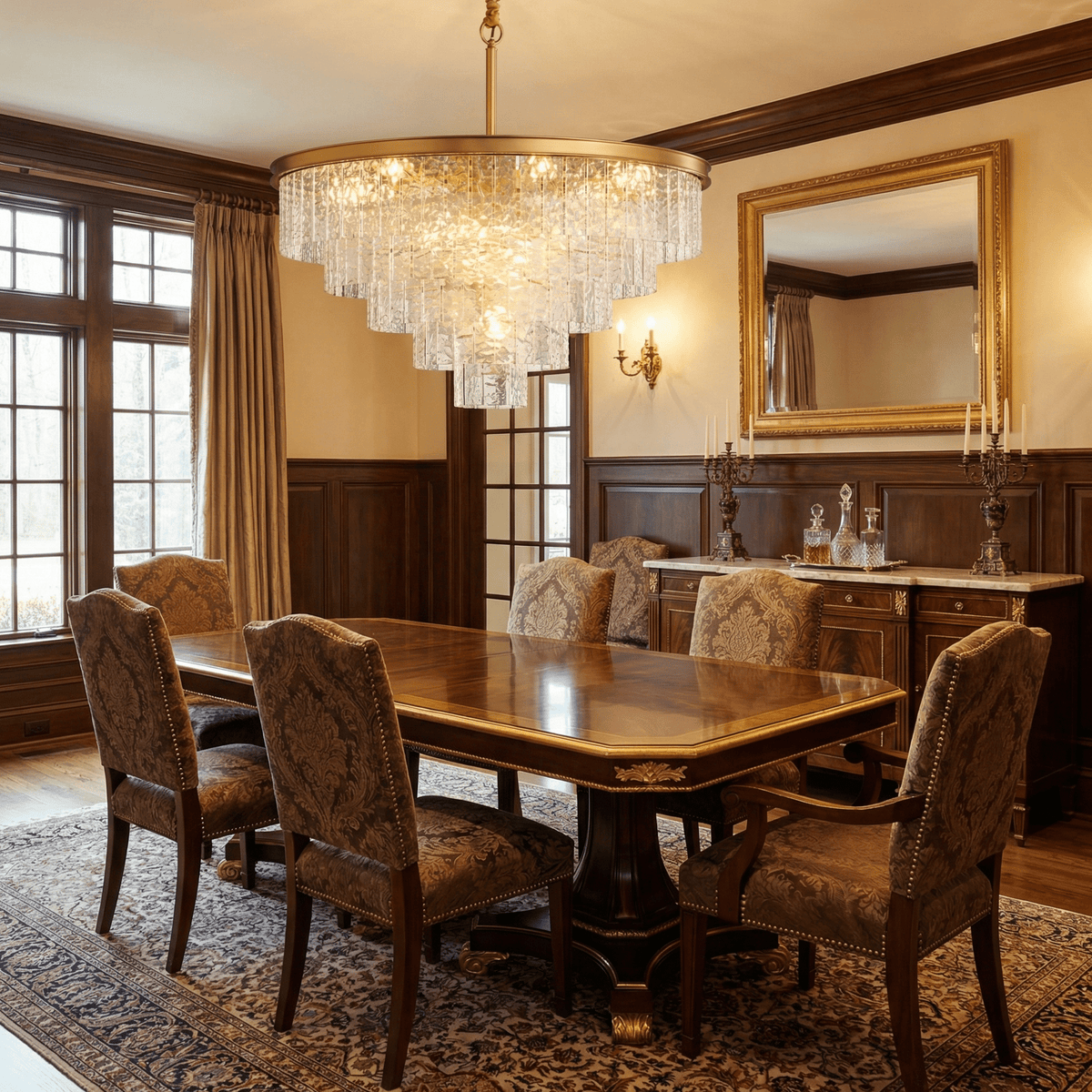 Round Drum Chandelier — Chandelier | Maison Monashee — view 5