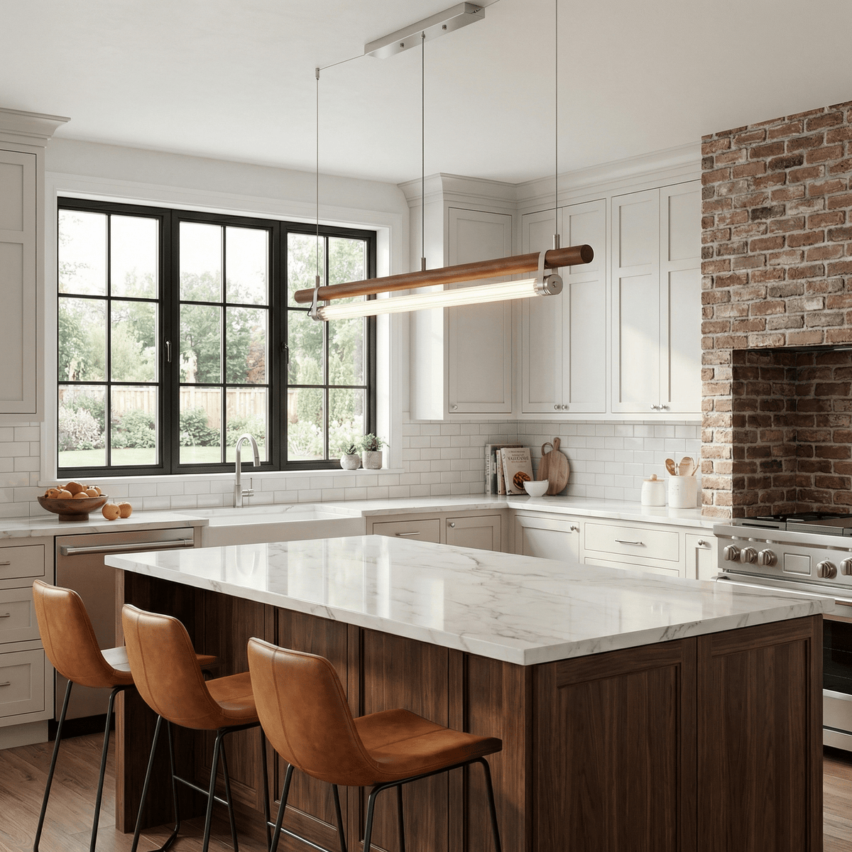 Modern Linear Kitchen Island Light — Pendant Light | Maison Monashee — view 5