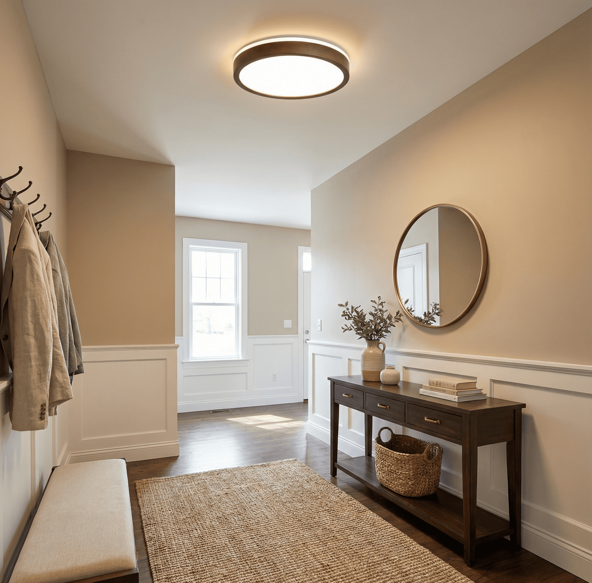 Wood Frame Light Fixture — Ceiling Light | Maison Monashee — view 12