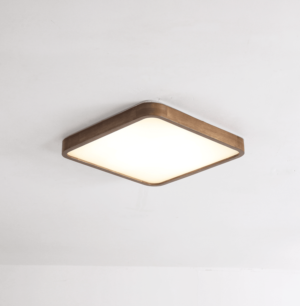 Square Wooden Ceiling Light — Ceiling Light | Maison Monashee — view 7