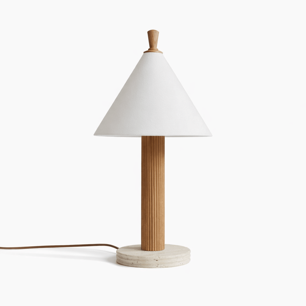 Faux Wood Table Lamp — Table Lamp | Maison Monashee — view 4