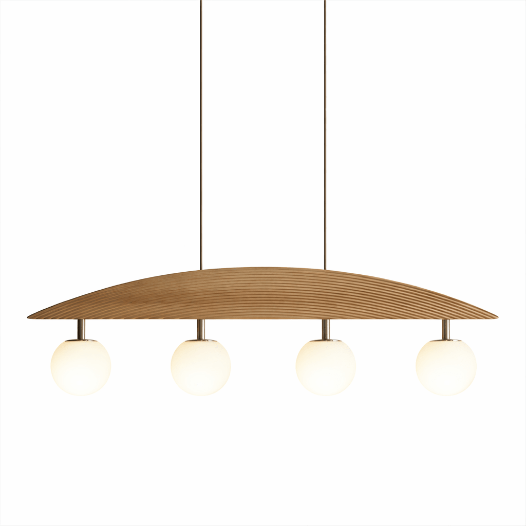 Scandinavian Wood Chandelier — Chandelier | Maison Monashee — view 7