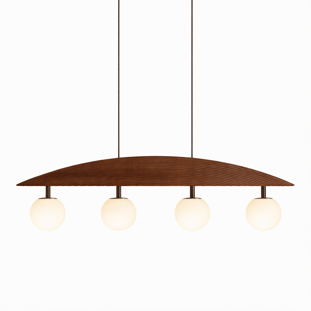 Scandinavian Wood Chandelier — Chandelier | Maison Monashee — view 8
