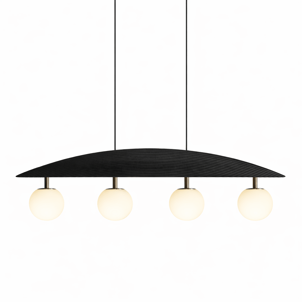 Scandinavian Wood Chandelier — Chandelier | Maison Monashee — view 9