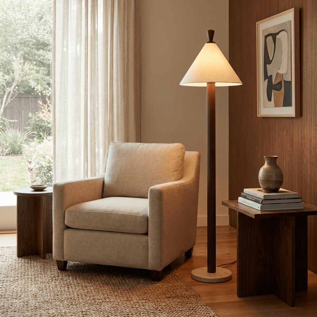 Cone Shaped Floor Lamp — Floor Lamp | Maison Monashee — view 2