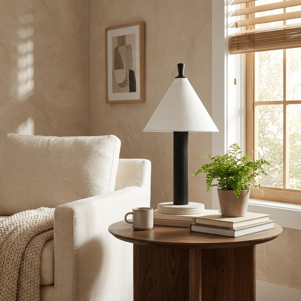 Faux Wood Table Lamp — Table Lamp | Maison Monashee — view 3