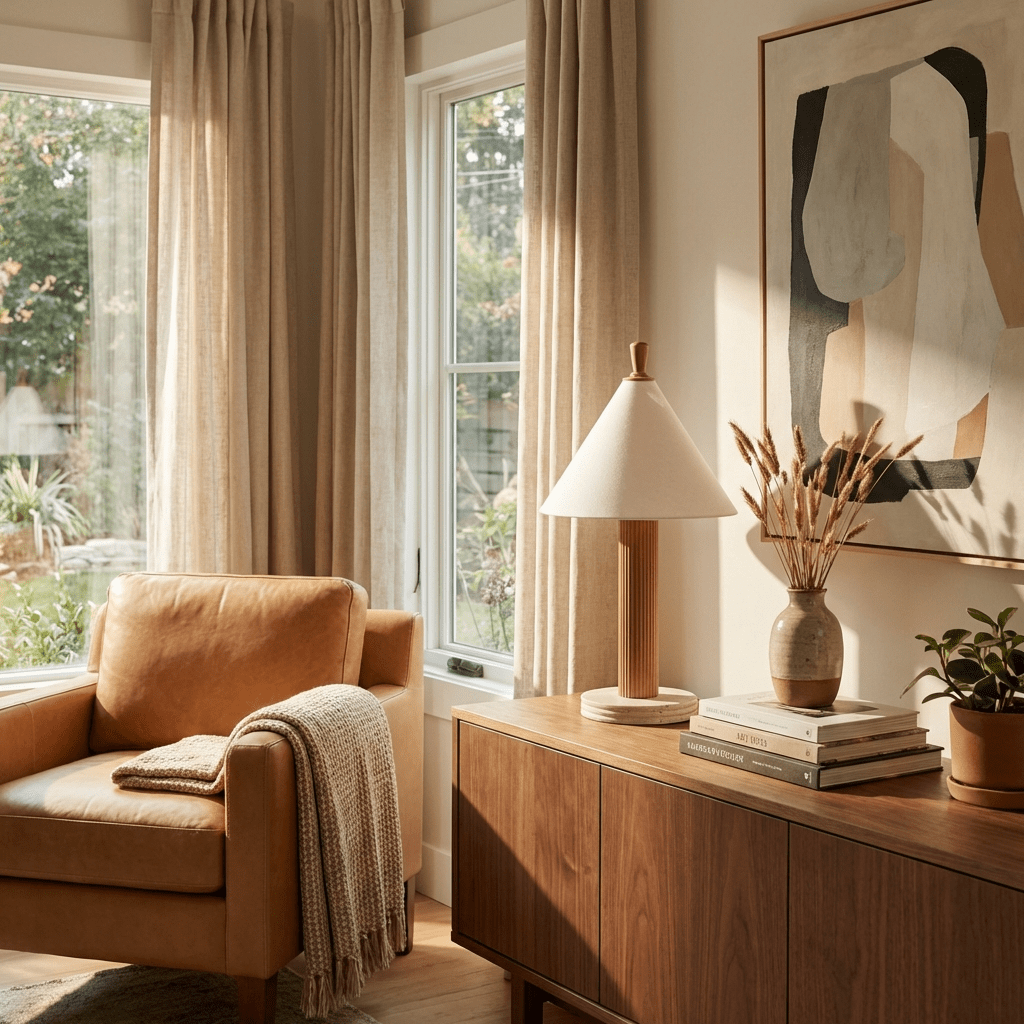 Faux Wood Table Lamp — Table Lamp | Maison Monashee — view 5