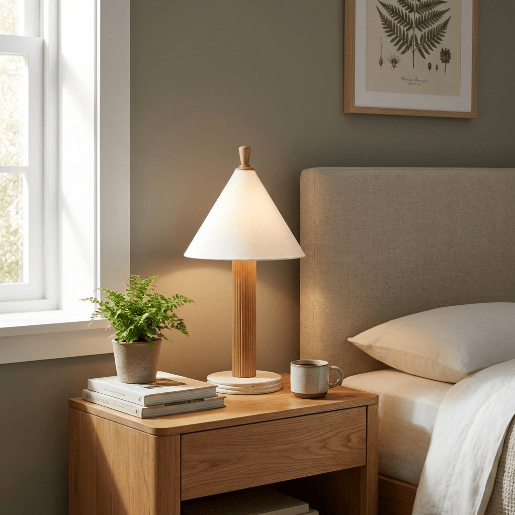 Faux Wood Table Lamp — Table Lamp | Maison Monashee — view 2