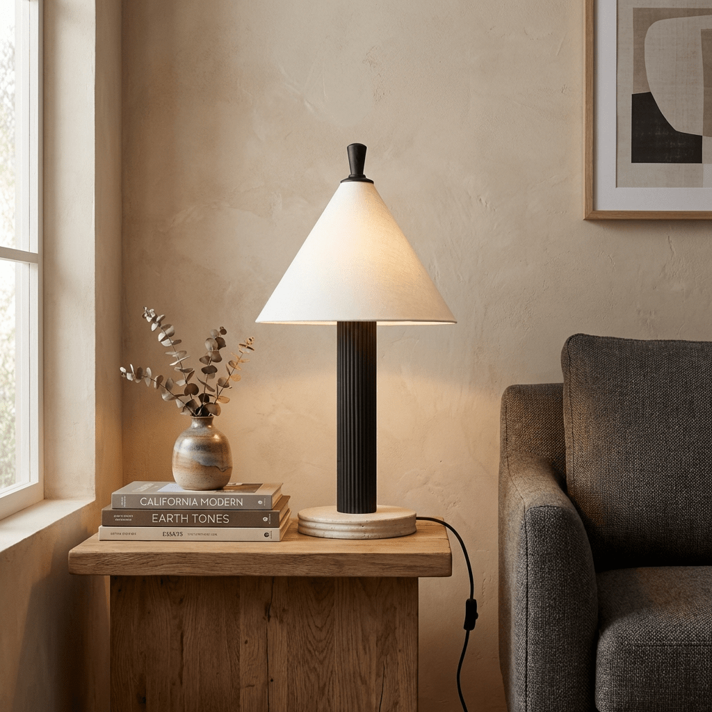 Faux Wood Table Lamp — Table Lamp | Maison Monashee — view 9