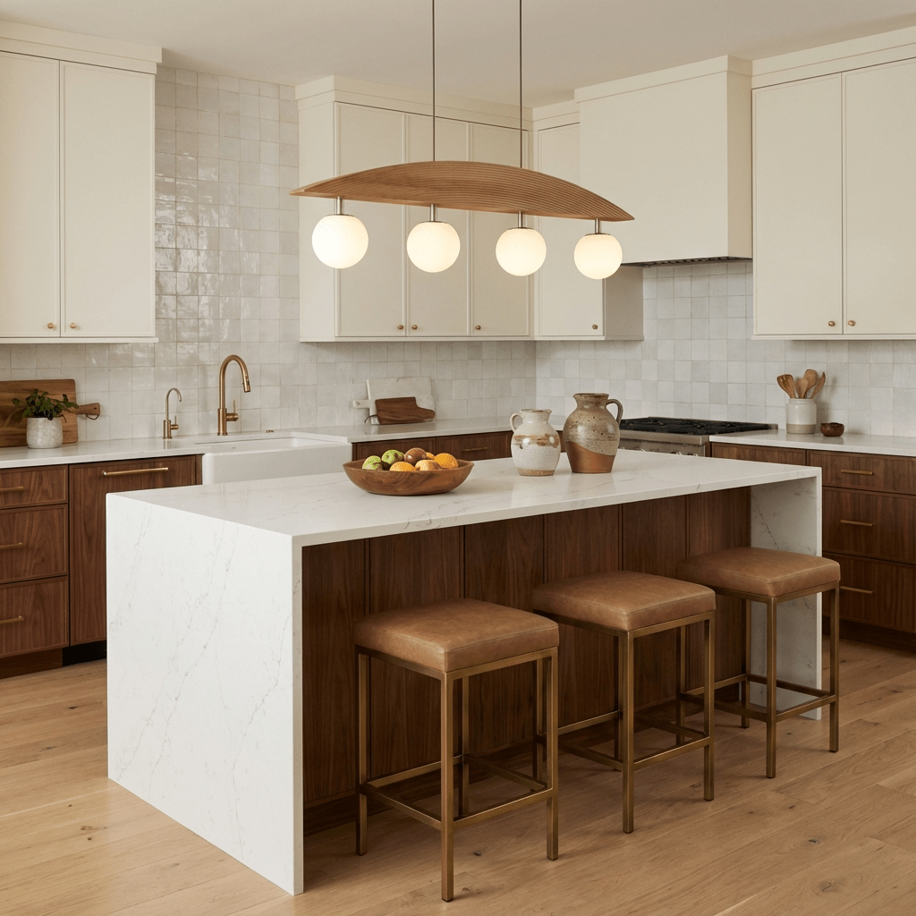 Scandinavian Wood Chandelier — Chandelier | Maison Monashee — view 3