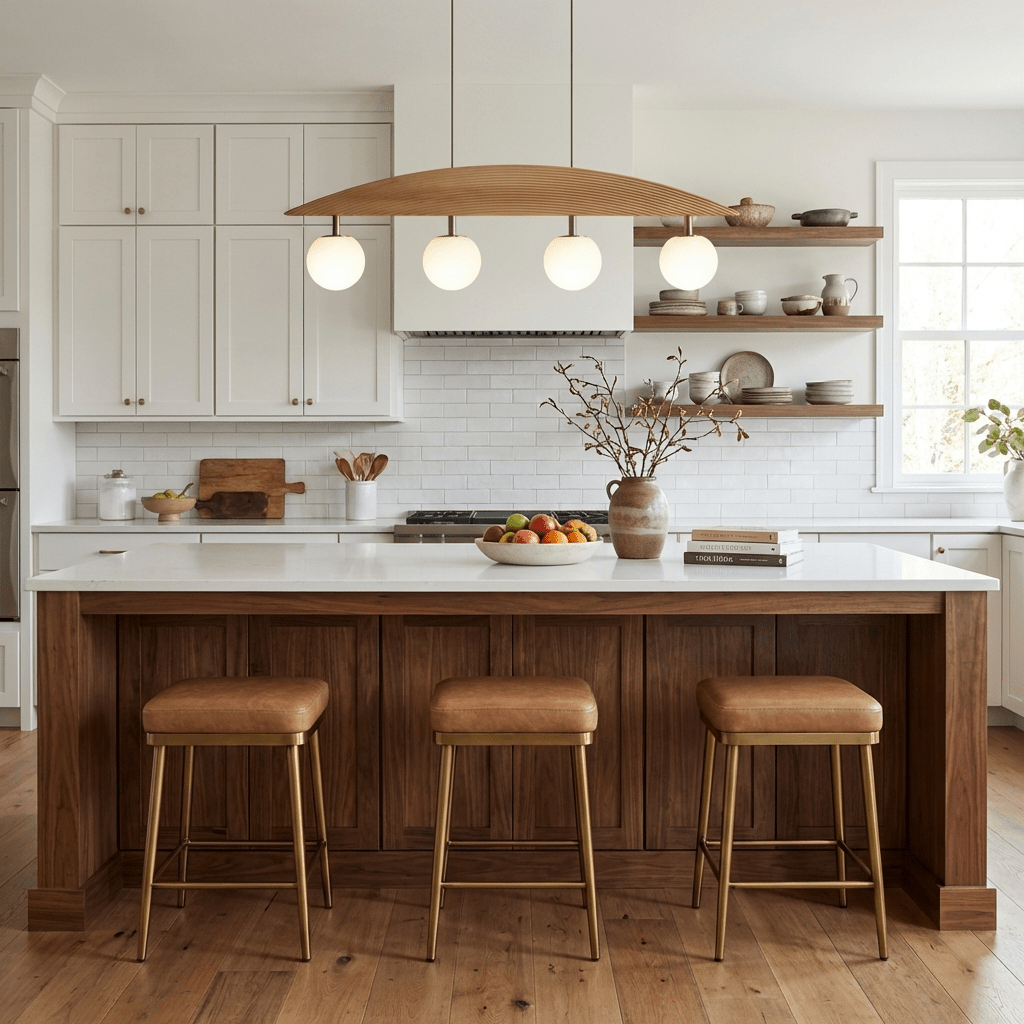 Scandinavian Wood Chandelier — Chandelier | Maison Monashee — view 2