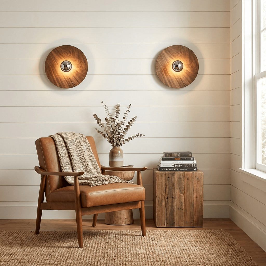 Wood Wall Light Fixture — Wall Sconce | Maison Monashee — view 2