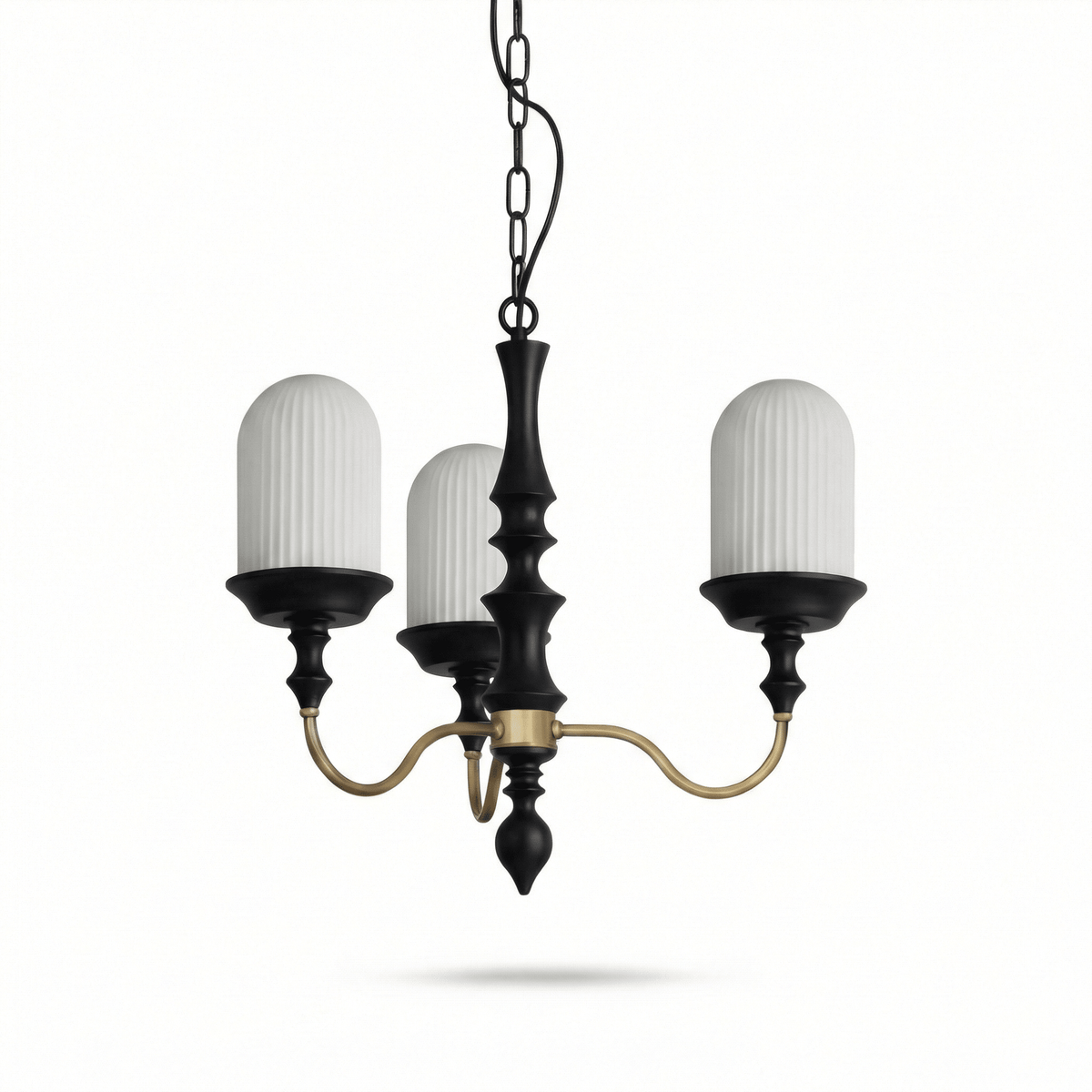 Wood Look Chandelier — Chandelier | Maison Monashee — view 7