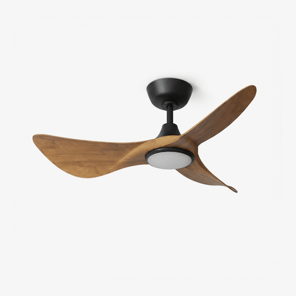 3 Blade Wood Ceiling Fan with Light — Ceiling Fan | Maison Monashee