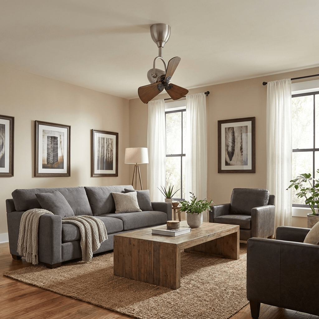 Wood Ceiling Fan Without Light — Ceiling Fan | Maison Monashee — view 4