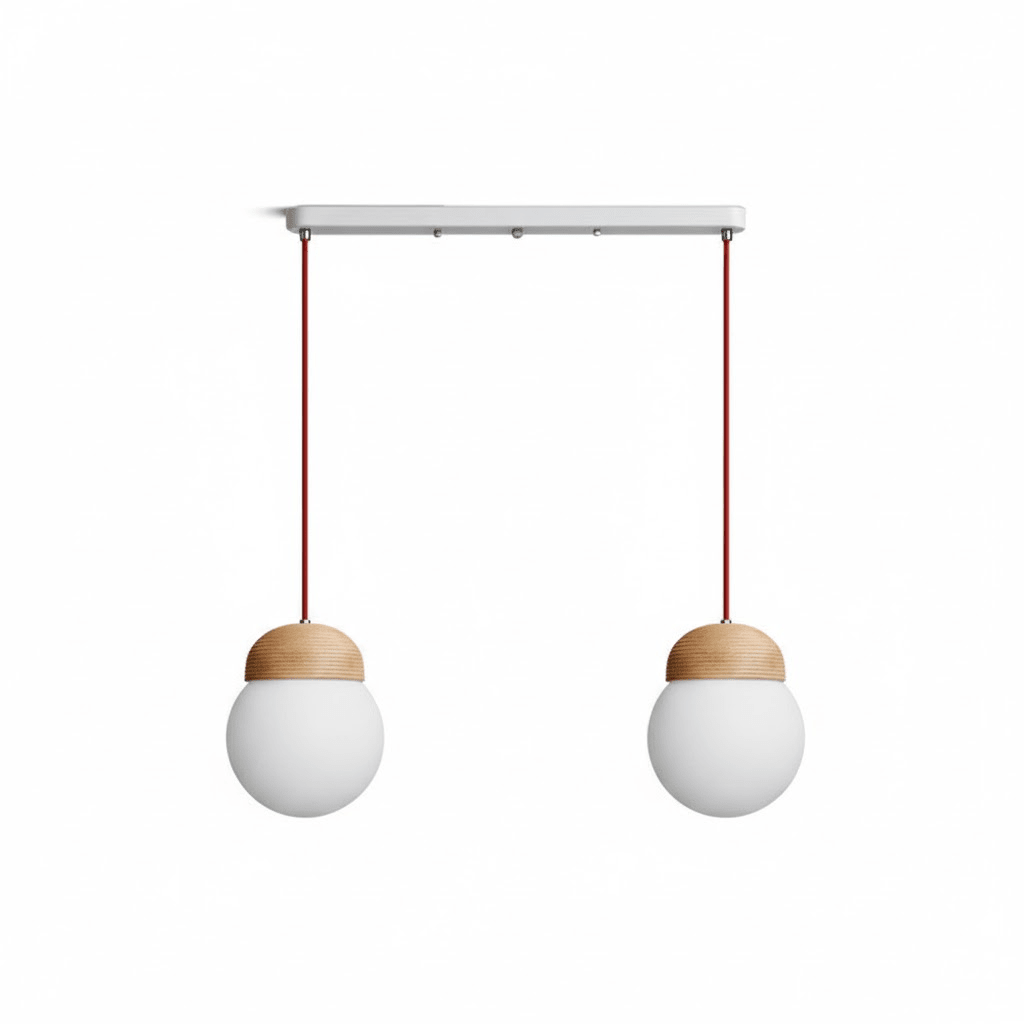 White Fluted Pendant Light — Pendant Light | Maison Monashee — view 11