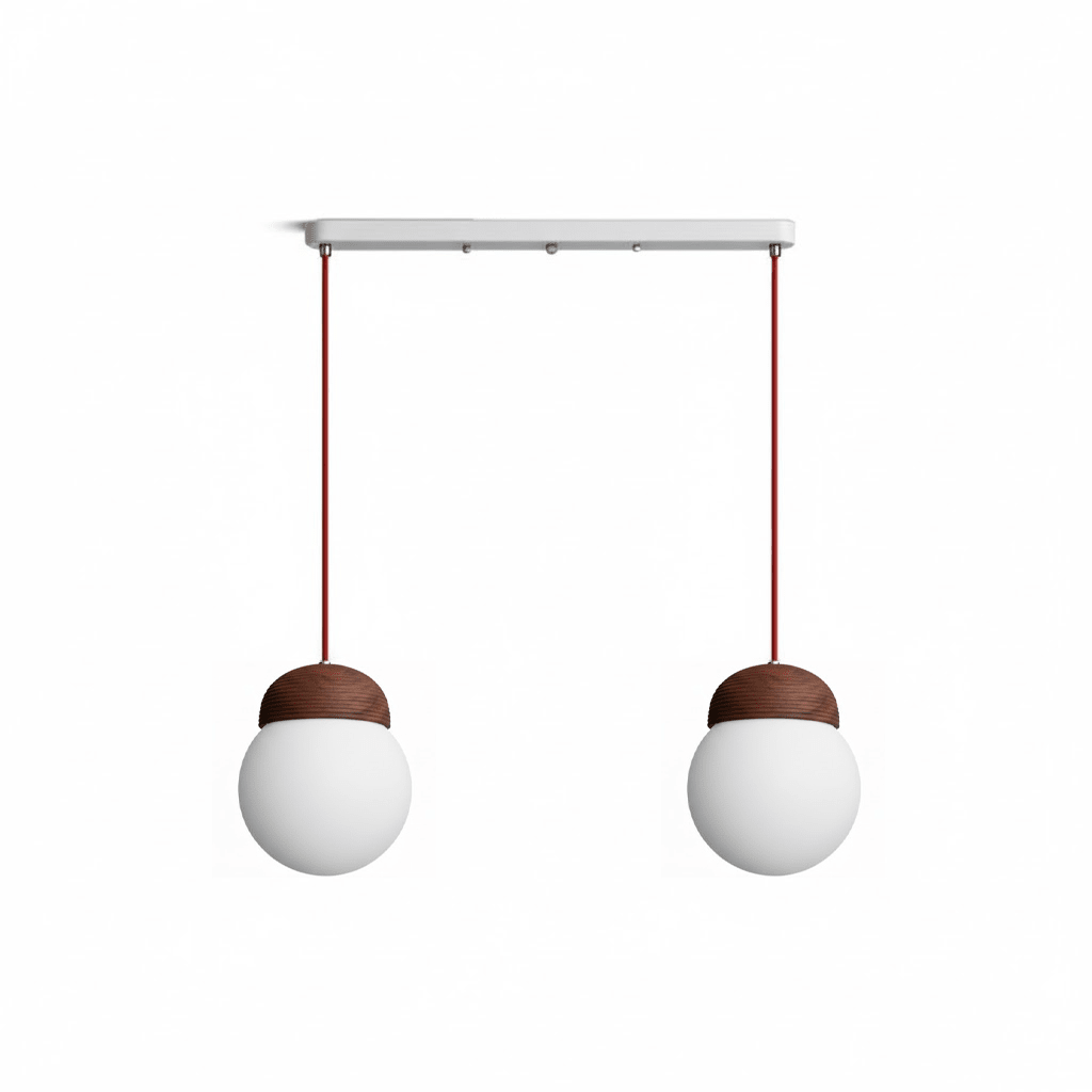 White Fluted Pendant Light — Pendant Light | Maison Monashee — view 19