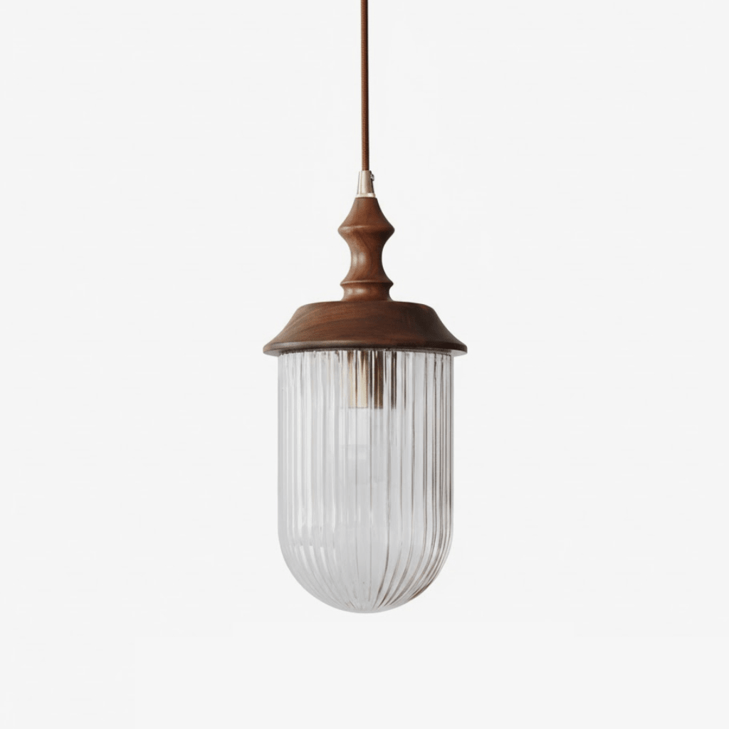 Ribbed Glass Pendant Lighting — Pendant Light | Maison Monashee