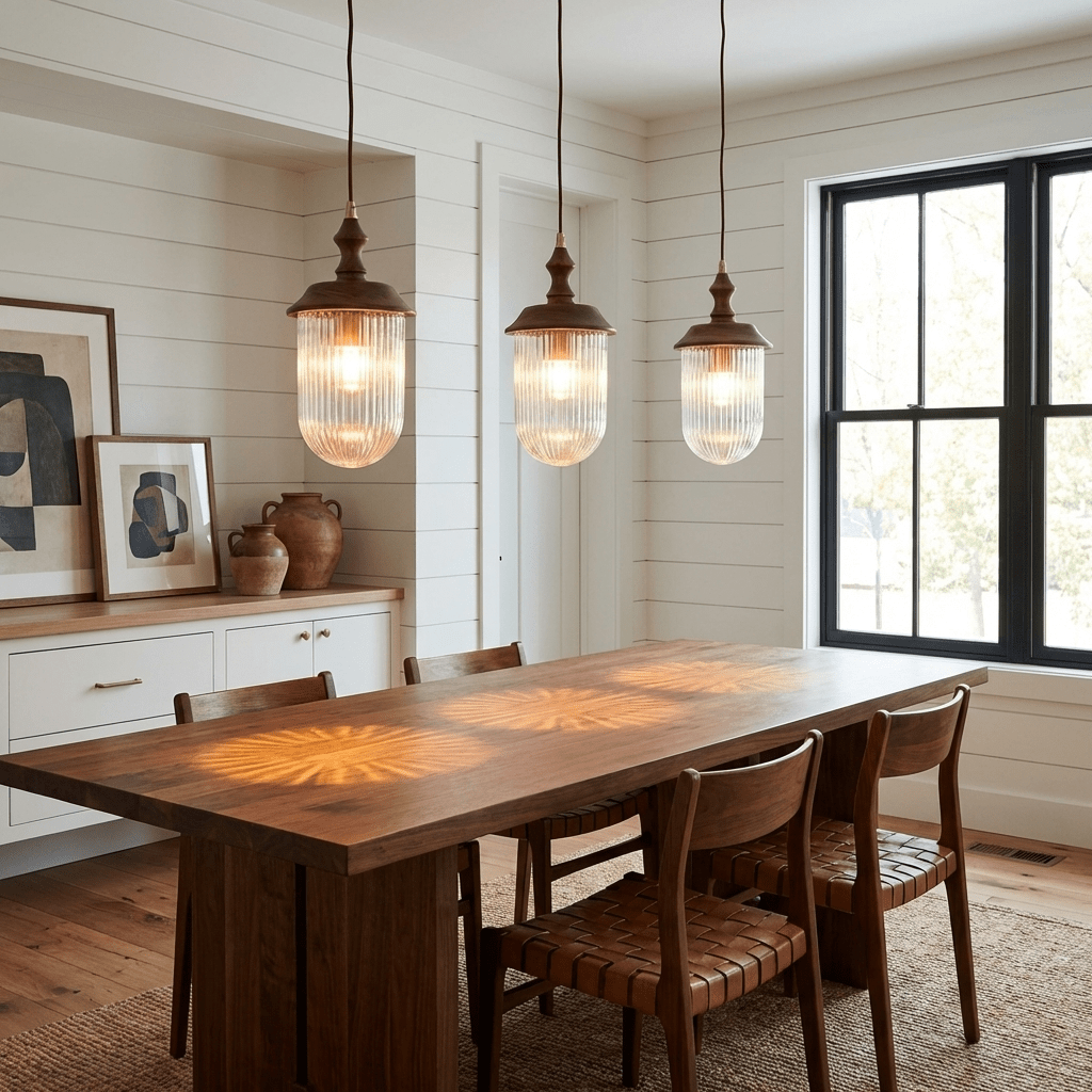 Ribbed Glass Pendant Lighting — Pendant Light | Maison Monashee — view 4