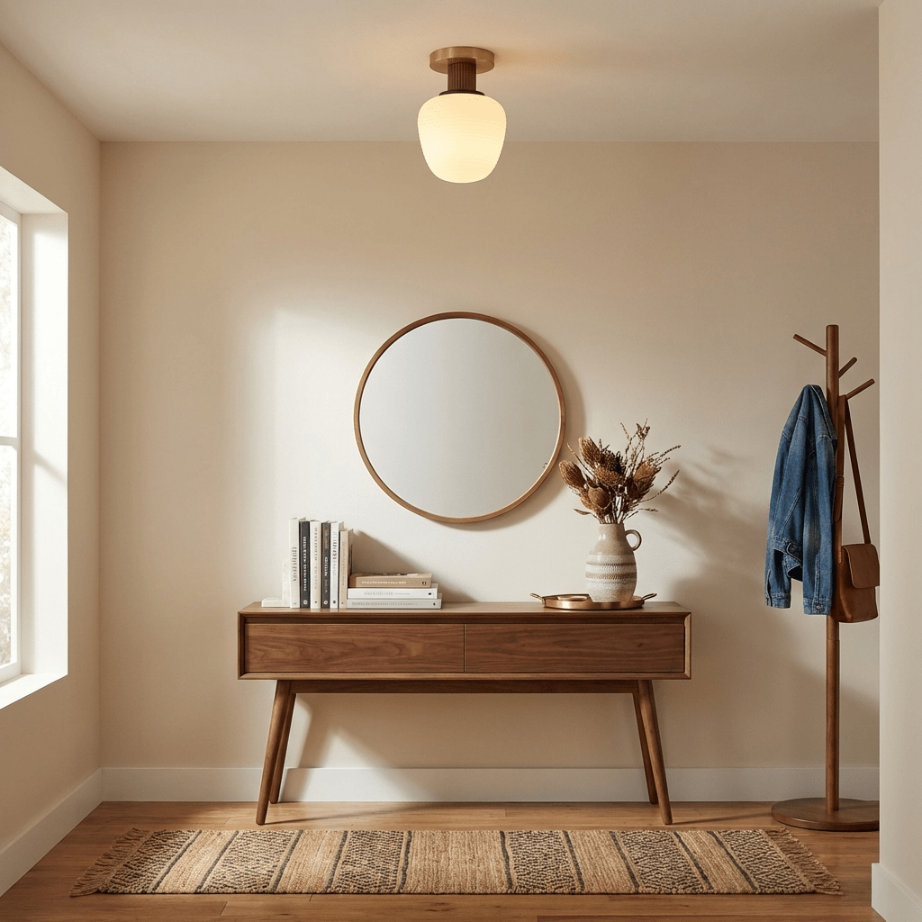 Ribbed Glass Flush Mount — Ceiling Light | Maison Monashee — view 13