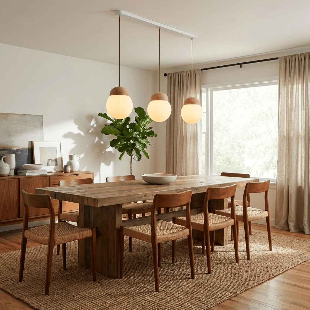 White Fluted Pendant Light — Pendant Light | Maison Monashee — view 4