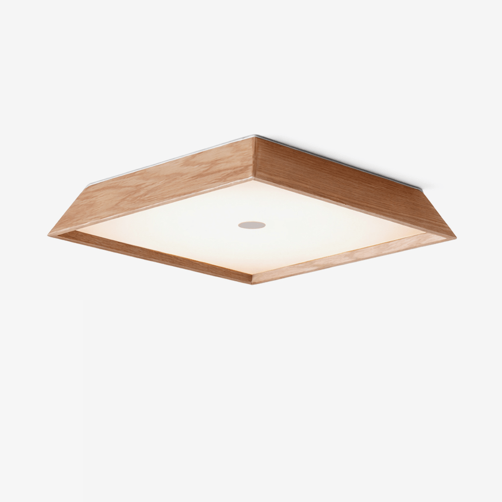 Square Wood Light Fixture — Ceiling Light | Maison Monashee