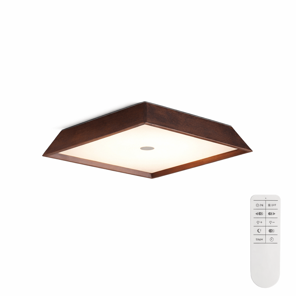 Square Wood Light Fixture — Ceiling Light | Maison Monashee — view 4