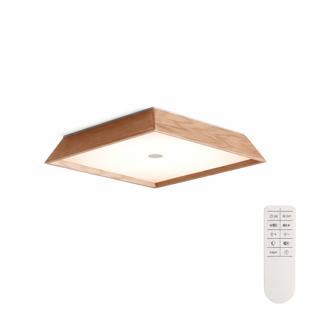 Square Wood Light Fixture — Ceiling Light | Maison Monashee — view 6