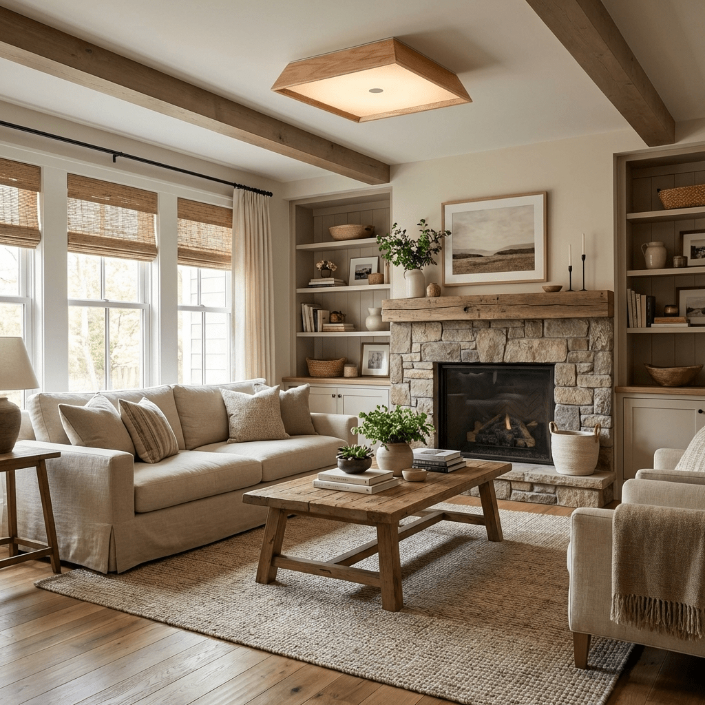 Square Wood Light Fixture — Ceiling Light | Maison Monashee — view 5