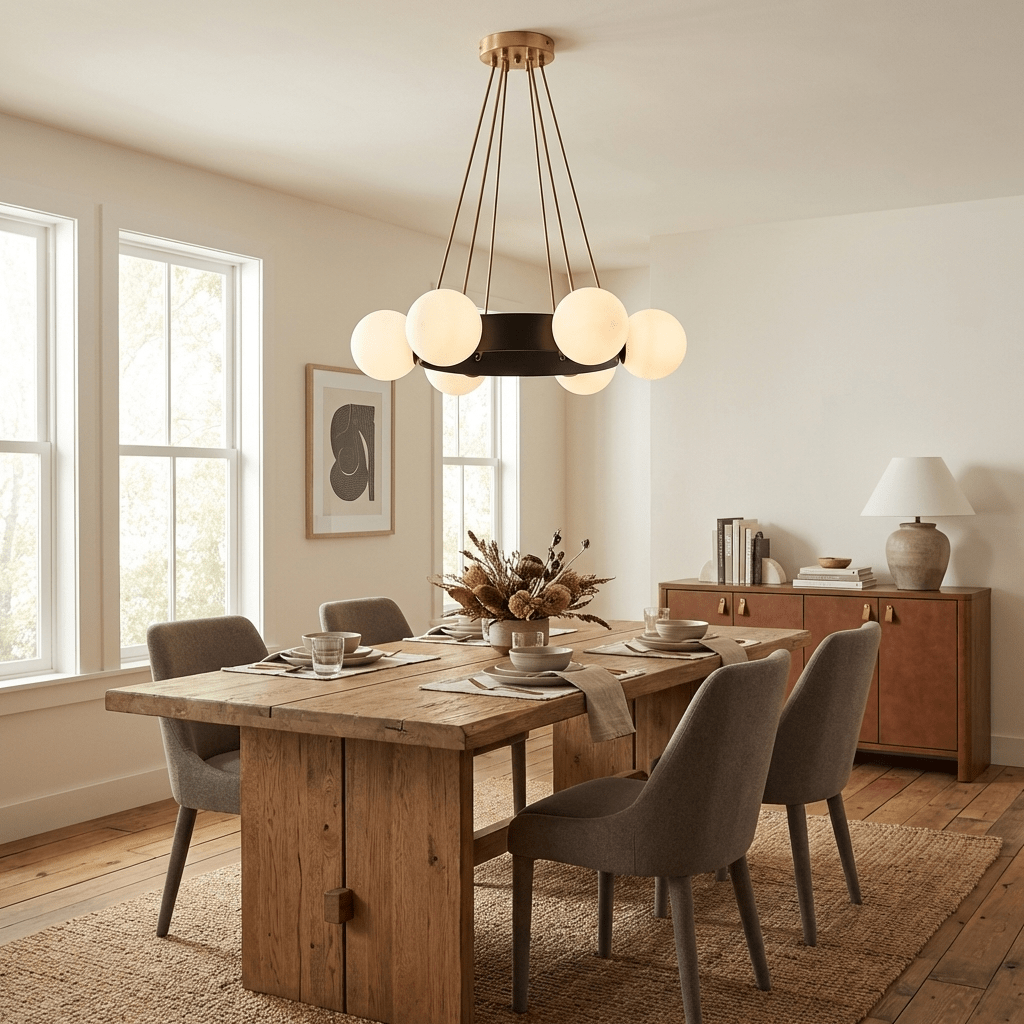 Circular Ring Chandelier — Chandelier | Maison Monashee — view 5