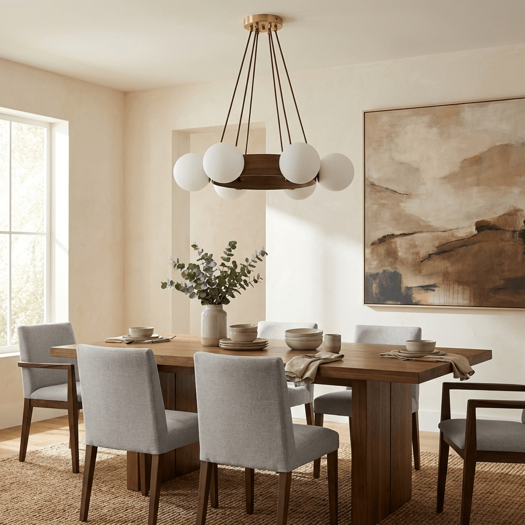 Circular Ring Chandelier — Chandelier | Maison Monashee — view 4