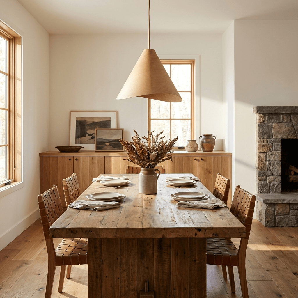 Natural Wood Pendant Light — Pendant Light | Maison Monashee — view 3