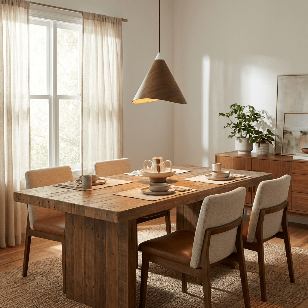 Natural Wood Pendant Light — Pendant Light | Maison Monashee — view 2