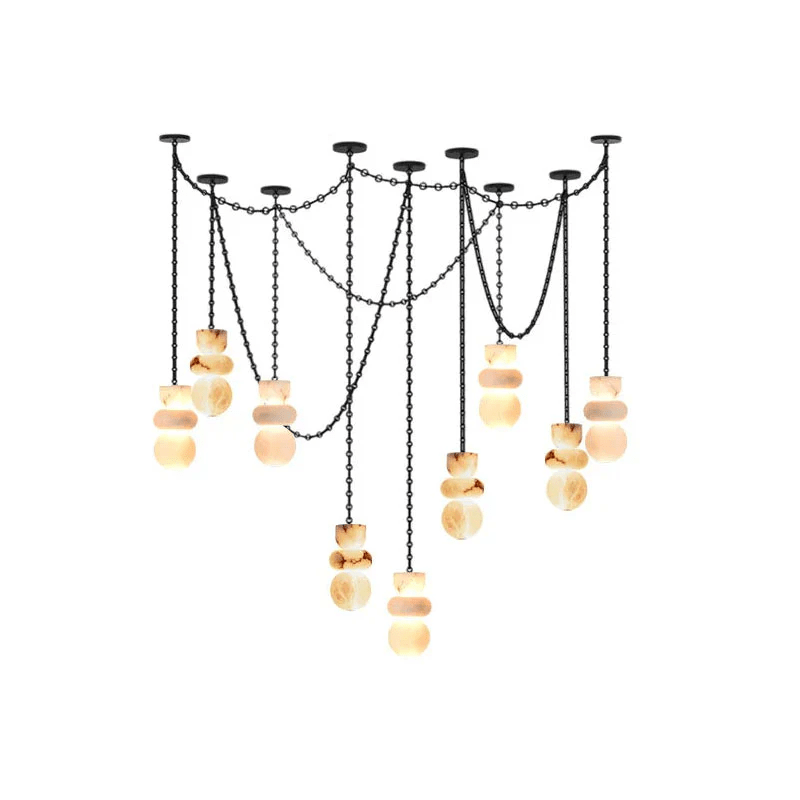 Black Modern Dining Room Chandelier — Chandelier | Maison Monashee — view 19