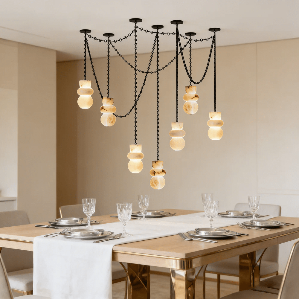 Black Modern Dining Room Chandelier — Chandelier | Maison Monashee — view 22