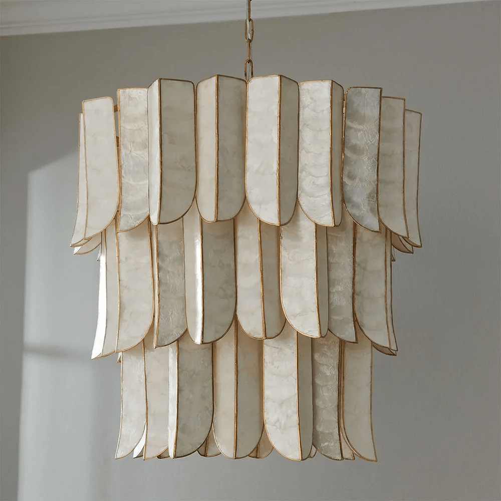 Large Shell Chandelier — Chandelier | Maison Monashee — view 16