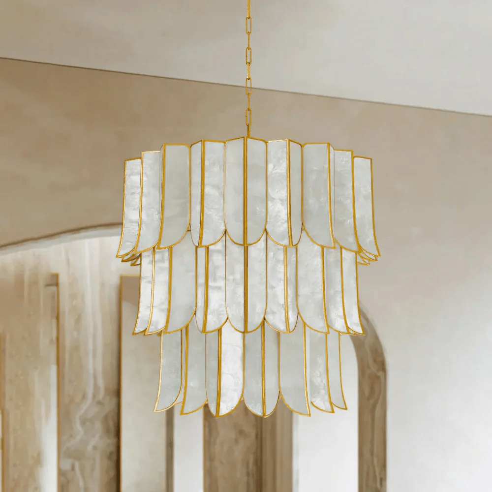 Large Shell Chandelier — Chandelier | Maison Monashee — view 18