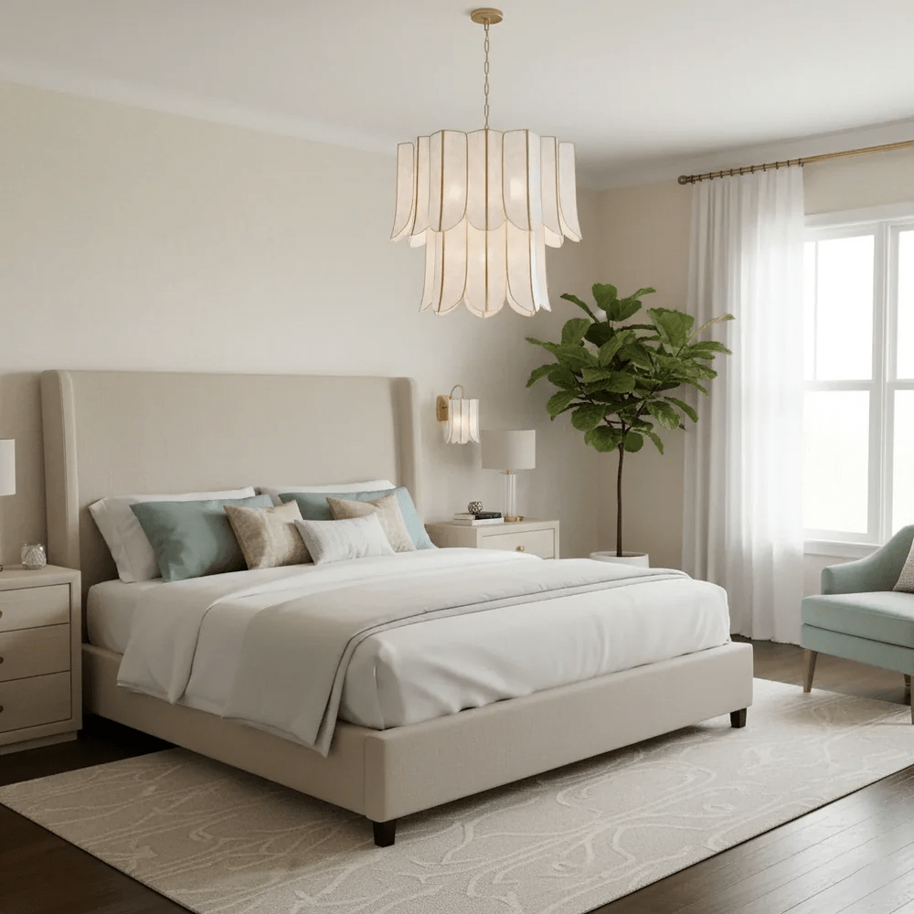 Large Shell Chandelier — Chandelier | Maison Monashee — view 19