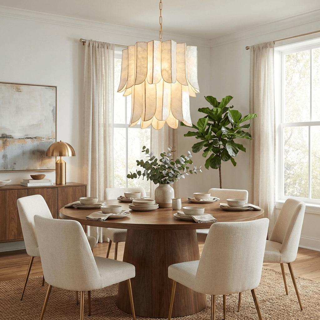 Large Shell Chandelier — Chandelier | Maison Monashee — view 2