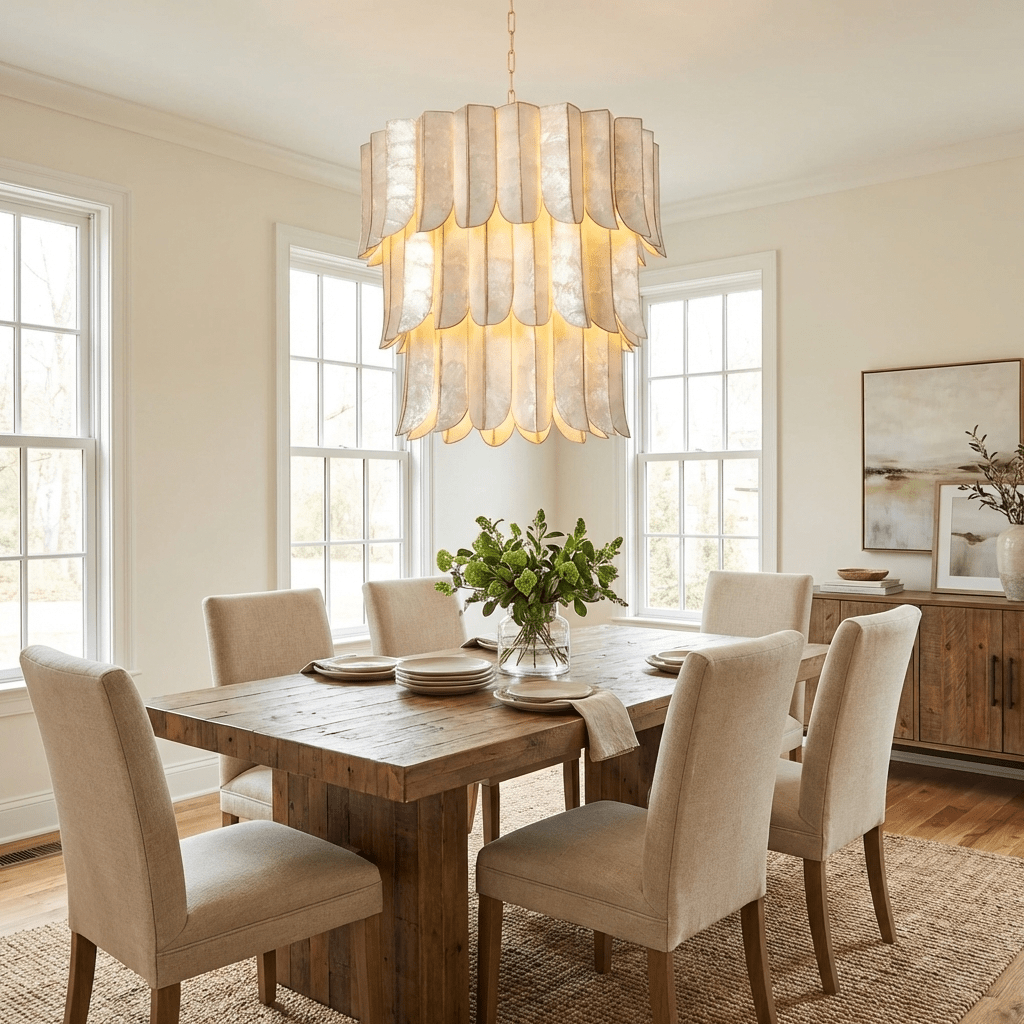 Large Shell Chandelier — Chandelier | Maison Monashee — view 3