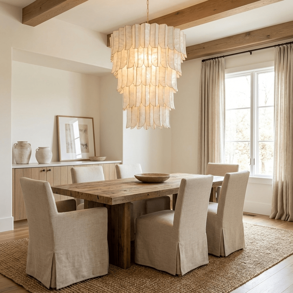 Large Shell Chandelier — Chandelier | Maison Monashee — view 7
