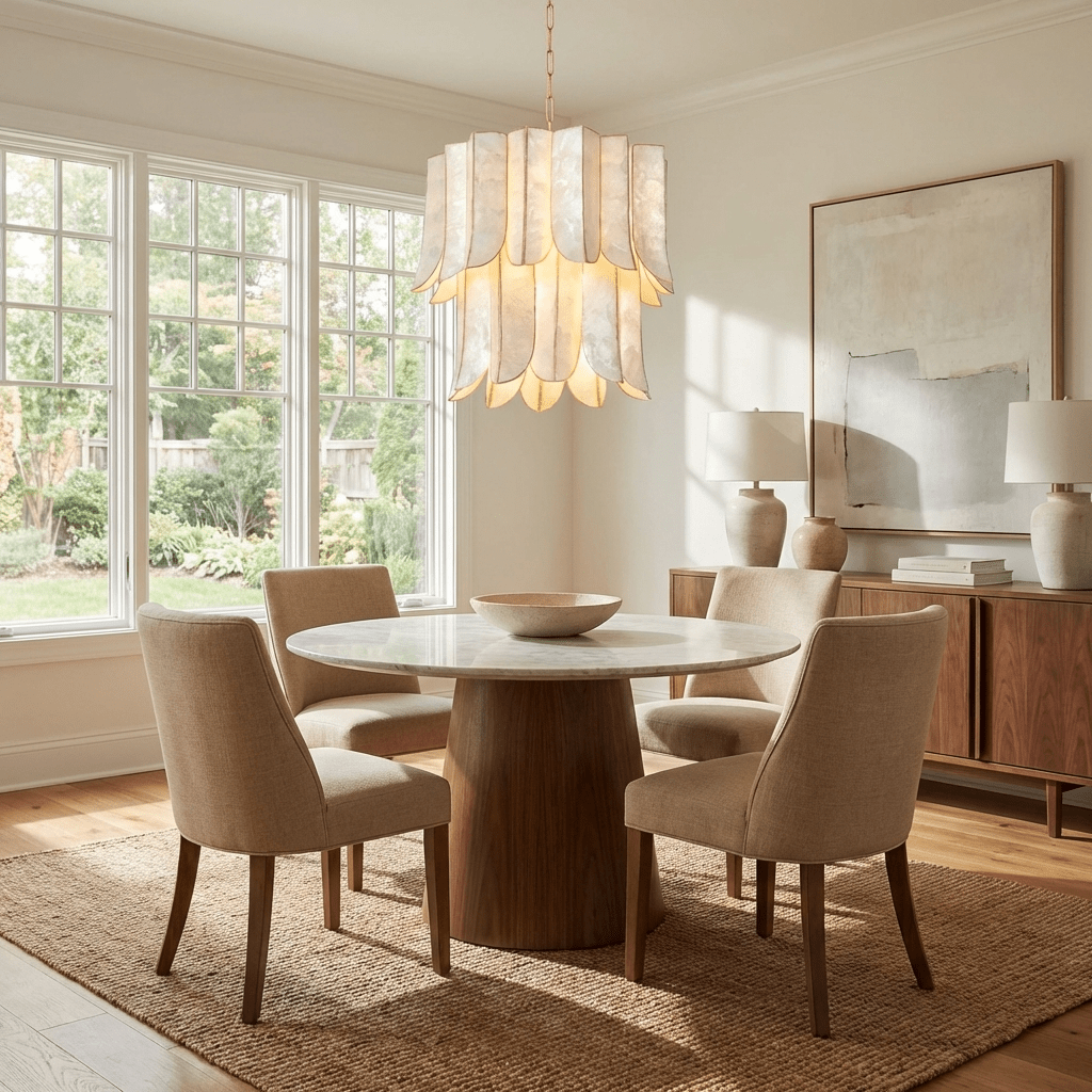 Large Shell Chandelier — Chandelier | Maison Monashee — view 6